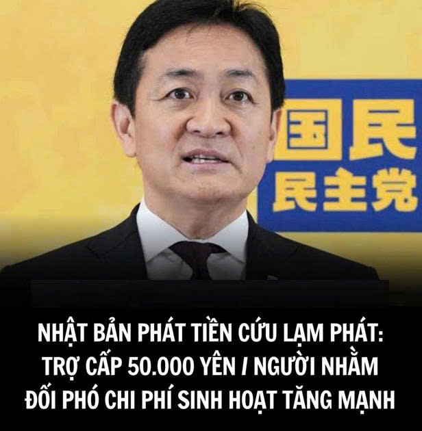 Đề xuất phát 50.000 Yên/người hỗ trợ người dân Nhật Bản trước áp lực lạm phát